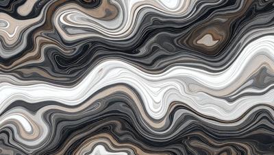 The primary subject of the image is a marble-like pattern, which is the main focus of the image. The setting is a black and white marble-like surface, which serves as the backdrop for the pattern. The visual style of the image is a close-up of the marble-like pattern, showcasing its intricate details. The colors and mood of the image are predominantly black and white, giving it a classic and elegant appearance.