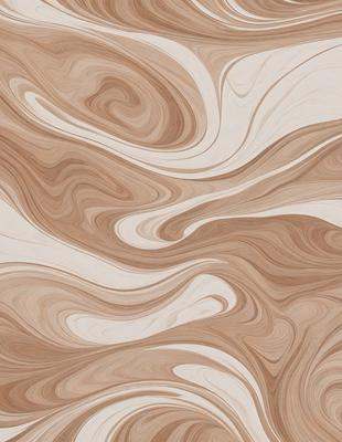 The image features a wooden surface with a swirling pattern, giving it a unique and artistic appearance. The primary subject is the wooden surface, which is the main focus of the image. The setting is a room with a wooden floor, and the visual style is a combination of a photo and a digital artwork. The colors and mood of the image are predominantly brown and earthy tones, creating a warm and natural atmosphere.