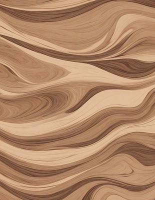 The primary subject of the image is a wooden surface with a unique and intricate pattern. The setting is a close-up view of the wooden surface, showcasing the detailed design. The visual style is a combination of a photo and digital art, as the wooden surface appears to be a blend of natural and artificial elements. The colors and mood of the image are warm and inviting, with the wooden surface providing a sense of texture and depth.