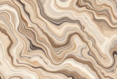 The primary subject of the image is a close-up of a marble-like surface, which appears to be a patterned stone or a marble-like material. The setting is a natural environment, possibly a rock formation or a stone wall. The visual style is a close-up of the surface, showcasing the intricate patterns and textures. The colors and mood of the image are predominantly earthy tones, giving it a natural and organic feel.