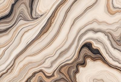 The primary subject of the image is a close-up of a wooden surface, possibly a piece of wood or a wooden table. The setting is a natural environment, with the wooden surface being the main focus of the image. The visual style appears to be a close-up of the wooden surface, possibly a photo or a digital art piece. The colors and mood of the image are predominantly earthy tones, giving it a natural and organic feel.