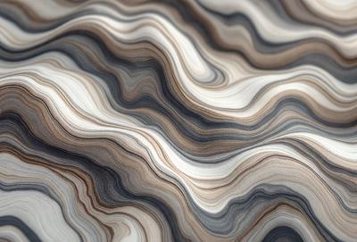 The primary subject of the image is a close-up of a marble surface with a patterned texture. The setting is a natural environment, possibly a rock formation or a stone wall. The visual style is a combination of a photo and a digital art, as the image appears to be a close-up of a natural surface with a digital art-like pattern. The colors and mood of the image are predominantly earthy tones, giving it a natural and organic feel.