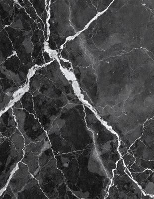 The image features a black and white marble surface with a pattern of white and black stripes. The marble surface is the primary subject, and it appears to be a photo of the marble pattern. The setting is a black and white background, which complements the marble pattern. The visual style is a close-up of the marble pattern, showcasing the intricate details of the design. The colors and mood of the image are predominantly black and white, giving it a classic and elegant appearance.
