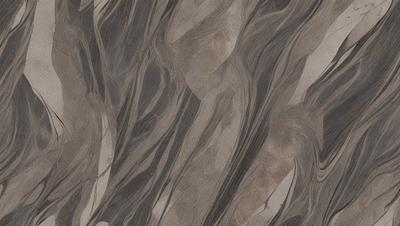 The primary subject of the image is a patterned wallpaper with a brown and white color scheme. The setting is a room with a stone-like texture, giving it a natural and earthy appearance. The visual style is a combination of a photo and a digital art, creating a unique and intricate design. The colors and mood of the image are warm and inviting, with the brown and white tones evoking a sense of comfort and coziness.