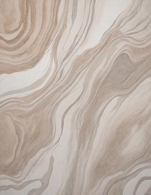 The primary subject of the image is a patterned wallpaper with a brown and white color scheme. The setting is a room with a wooden floor, and the visual style appears to be a combination of a photo and a drawing. The colors and mood of the image are warm and inviting, creating a cozy atmosphere.