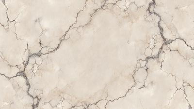 The primary subject of the image is a white marble surface with a pattern of cracks and holes. The setting is a room with a white marble wall, and the visual style is a close-up of the marble surface. The colors and mood of the image are predominantly white, giving it a clean and minimalist appearance.