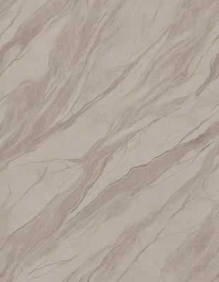 The image features a large, textured surface with a patterned design. The primary subject is a close-up of the surface, which appears to be a marble or stone material. The setting is a room with a wall, and the visual style is a realistic representation of the material. The colors and mood of the image are predominantly neutral, with a focus on the intricate pattern and texture of the surface.