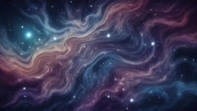 The primary subject of the image is a purple and blue swirling pattern, which appears to be a digital art or illustration. The setting is a dark, star-filled sky, creating a sense of depth and mystery. The visual style is artistic and creative, with the swirling pattern being the main focus of the image. The colors and mood are both vibrant and dramatic, with the purple and blue hues evoking a sense of wonder and exploration.