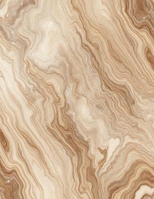 The image features a marble-like surface with a pattern of swirls and waves. The primary subject is the intricate design of the marble, which creates a visually appealing and textured surface. The setting is a natural environment, possibly a stone or marble quarry, where the marble is sourced. The visual style is a close-up of the marble, showcasing its unique and captivating pattern. The colors and mood of the image are predominantly earthy tones, such