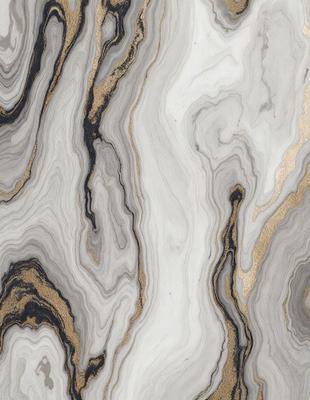 The primary subject of the image is a marble-like pattern with gold accents. The setting is a white and black marble-like surface, which serves as the background. The visual style is a combination of a photo and digital art, creating a unique and intricate pattern. The colors and mood of the image are predominantly black and white, with the gold accents adding a touch of warmth and sophistication.