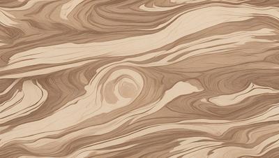 The primary subject of the image is a wooden surface with a unique and intricate pattern. The setting is a close-up view of the wooden surface, showcasing the detailed design. The visual style is a close-up of the wooden surface, which gives a sense of depth and texture. The colors and mood of the image are predominantly brown and earthy tones, creating a warm and natural atmosphere.