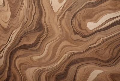 The primary subject of the image is a wooden table with a unique and intricate pattern on its surface. The table appears to be made of wood and has a natural texture. The setting is indoors, with the table being the main focus of the scene. The visual style of the image is a close-up of the wooden table, showcasing its distinctive pattern. The colors and mood of the image are warm and inviting, with the wooden table serving as a beautiful and functional piece of furniture.