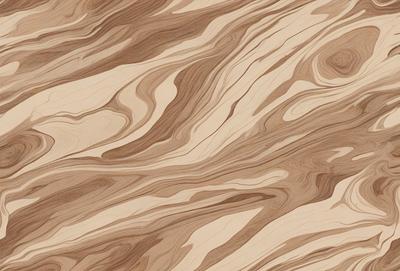 The image features a wooden surface with a unique and intricate pattern. The primary subject is the wooden material, which appears to be a piece of wood or a wooden floor. The setting is a room with a wooden floor, and the visual style is a close-up of the wooden surface. The colors and mood of the image are warm and natural, with the wooden material being the main focus.