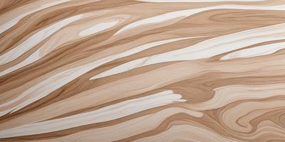 The primary subject of the image is a wooden surface with a unique and intricate pattern. The setting is a room with a wooden floor, and the visual style appears to be a combination of a photo and a digital art or illustration. The colors and mood of the image are predominantly brown and cream, giving it a warm and natural atmosphere.