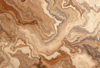 The primary subject of the image is a close-up of a wooden surface with a unique and intricate pattern. The setting is a room with a wooden floor, and the visual style appears to be a combination of a photo and a digital art or illustration. The colors and mood of the image are warm and earthy, with a focus on the natural texture and patterns of the wooden surface.