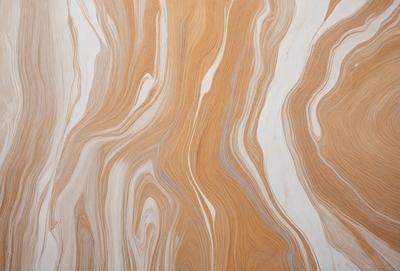 The primary subject of the image is a wooden wall with a unique and intricate pattern. The setting is a room with the wooden wall as the main focus. The visual style is a close-up of the wooden wall, showcasing its texture and design. The dominant colors are brown and orange, giving the wall a warm and natural appearance. The overall atmosphere is one of elegance and sophistication, with the wooden wall serving as a striking and eye-catching feature in the room.