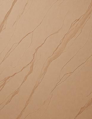 The primary subject of the image is a brown and white striped wallpaper. The setting is a wall, and the visual style is a patterned design. The colors and mood of the image are warm and inviting, with the brown and white stripes creating a visually appealing and textured surface.
