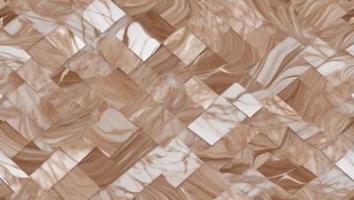 The primary subject of the image is a marble-patterned floor, which is the main object, scene, or focus of the image. The setting is a room with a marble-patterned floor, and the visual style is a photo. The colors and mood of the image are predominantly brown and earthy, giving it a natural and warm atmosphere.