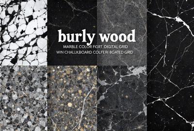 Burly Wood: Marble Color, Fort Digital Grid, Win Chalkboard, Collage, Gatied Grid.