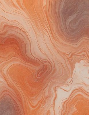 The primary subject of the image is a close-up of a marbled surface, which appears to be a piece of wood or a stone. The setting is a natural environment, with the marbled surface being the main focus of the image. The visual style is a close-up, which emphasizes the intricate details of the marbled surface. The colors and mood of the image are predominantly warm and earthy, with the marbled surface being the main source of color and texture.