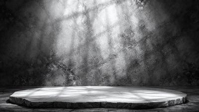 The primary subject of the image is a stone wall with a light shining through it. The setting is a stone wall with a light source, creating a unique visual effect. The visual style is a photo, capturing the light and shadow on the wall. The colors and mood of the image are predominantly dark, with the light source creating a contrasting effect.