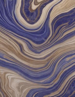 The primary subject of the image is a blue and brown swirling pattern, which appears to be a wood grain or a textured surface. The setting is a close-up of the pattern, showcasing its intricate details. The visual style is a natural, organic look, possibly resembling a piece of wood or a natural texture. The colors and mood of the image are predominantly blue and brown, creating a sense of depth and warmth.