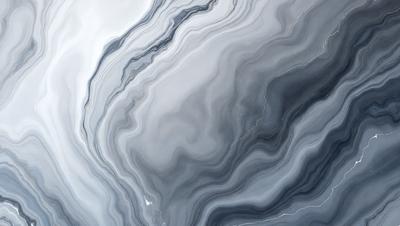 The primary subject of the image is a large, gray, and white marble-like surface. The setting is a dark, moody environment, possibly a cave or an underground space. The visual style is a combination of a photo and digital art, creating a unique and intriguing appearance. The colors and mood of the image are predominantly dark and dramatic, with the gray and white marble-like surface adding a sense of depth and contrast to the overall atmosphere.