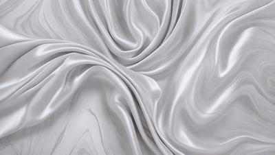 The primary subject of the image is a close-up of a wrinkled piece of fabric, possibly a sheet or a curtain. The setting is a white background, which highlights the fabric's texture and details. The visual style is a close-up, which emphasizes the fabric's texture and folds. The colors in the image are predominantly white, giving the image a clean and minimalist appearance. The overall mood of the image is calm and serene, as it focuses on the intricate details