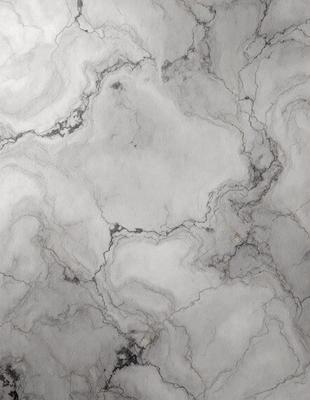 The image features a large, gray marble surface with a variety of textures and patterns. The primary subject is a close-up of the marble, showcasing its unique features. The setting is a stone wall, which adds to the overall atmosphere of the scene. The visual style is a combination of a photo and a drawing, creating a realistic yet artistic representation of the marble. The colors and mood of the image are predominantly gray and neutral, giving it a calm and sophisticated appearance.