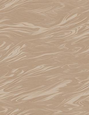 The primary subject of the image is a patterned wallpaper with a brown and white color scheme. The setting is a room with a wallpapered surface, and the visual style appears to be a combination of a photo and a digital art or illustration. The dominant colors are brown and white, creating a warm and earthy atmosphere.
