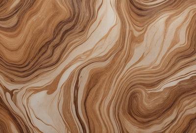 The primary subject of the image is a wooden table with a unique and intricate pattern on its surface. The table appears to be made of wood and has a natural texture. The setting is indoors, with the table being the main focus of the scene. The visual style of the image is a close-up of the wooden table, showcasing its distinctive pattern. The colors and mood of the image are warm and inviting, with the wooden table serving as a beautiful and functional piece of furniture.