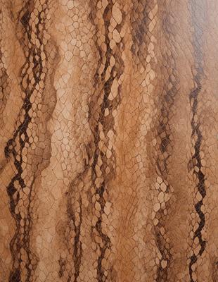 The primary subject of the image is a wooden surface with a unique, textured pattern. The setting is a close-up of the wooden surface, showcasing the intricate design. The visual style is a natural, wooden texture, which gives the image a warm and earthy feel. The dominant colors are brown and beige, which are characteristic of the wooden material.