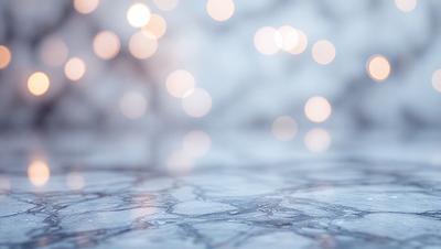 The primary subject of the image is a close-up of a snowy surface with a pattern of light and dark. The setting is a winter landscape, and the visual style is a photo. The colors and mood of the image are predominantly white and cold, reflecting the snowy environment.
