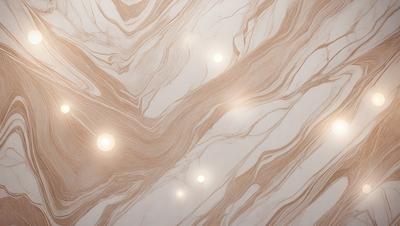 The primary subject of the image is a marble wall with a patterned texture. The setting is a room with a light source, possibly a window, illuminating the marble wall. The visual style is a close-up of the marble wall, showcasing its unique texture and pattern. The colors and mood of the image are predominantly neutral, with the marble wall being the main focus.