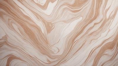 The image features a brown and white marbled wallpaper with a swirling pattern. The wallpaper has a unique and intricate design, giving it a sophisticated and elegant appearance. The combination of brown and white colors creates a warm and inviting atmosphere, making the wallpaper a visually appealing choice for interior design.