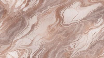 The image features a marbled stone surface with a unique and intricate pattern. The primary subject is the marbled stone, which is the main focus of the image. The setting is a natural environment, with the stone surface being the background. The visual style is a close-up of the marbled stone, showcasing its intricate patterns and textures. The colors and mood of the image are predominantly earthy tones, giving it a natural and organic feel.
