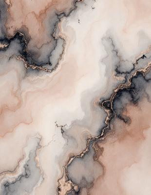 The primary subject of the image is a painting featuring a white and brown color scheme. The setting is a canvas, and the visual style appears to be a combination of digital art and illustration. The painting showcases a variety of textures and patterns, creating a unique and intricate design. The dominant colors in the painting are white and brown, giving it a warm and earthy atmosphere.