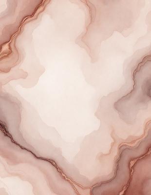 The primary subject of the image is a marble-like surface with a heart-shaped pattern. The setting is a white background, and the visual style is a combination of photo and digital art. The colors and mood of the image are predominantly white and pink, creating a warm and inviting atmosphere.