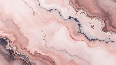 The primary subject of the image is a marble-like surface with a pinkish hue. The setting is a rocky, textured environment, possibly a marble countertop or a natural stone formation. The visual style is a close-up of the marble surface, showcasing its intricate patterns and textures. The colors and mood of the image are warm and earthy, with the pinkish hue adding a touch of elegance and sophistication.