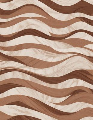 The primary subject of the image is a marble-like pattern, which is a design element made to resemble the natural texture of marble. The setting is a wall, and the visual style is a combination of a photo and digital art. The colors and mood of the image are predominantly brown and white, giving it a natural and elegant appearance.