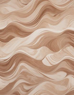 The primary subject of the image is a wooden wall with a unique and intricate design. The setting is a room with a wooden floor, and the visual style appears to be a combination of a photo and a digital art or illustration. The colors and mood of the image are warm and inviting, with the wooden wall serving as a focal point in the space.