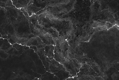 The primary subject of the image is a close-up of a marble surface, showcasing its intricate and textured design. The setting is a black background, which emphasizes the marble's natural beauty. The visual style is a high-quality photo, capturing the marble's details and texture. The colors and mood of the image are predominantly dark, with the marble's natural hues and patterns creating a sense of depth and sophistication.