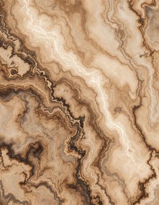 The image features a marble-like surface with a pattern of swirls and lines. The primary subject is the intricate design of the marble, which creates a visually appealing and textured background. The setting is a natural environment, possibly a stone or marble workshop, where the marble is being crafted or displayed. The visual style is a close-up of the marble, showcasing its unique and artistic patterns. The colors and mood of the image are predominantly earthy tones,