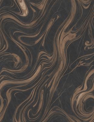 The primary subject of the image is a marble countertop with a unique and intricate pattern. The setting is a kitchen or bathroom, as the countertop is a part of the design. The visual style is a close-up of the marble countertop, showcasing its texture and pattern. The colors and mood of the image are predominantly dark, with the marble countertop being the main focus.