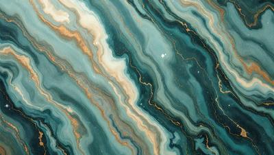 The primary subject of the image is a close-up of a blue and yellow marbled stone. The setting is a natural environment, with the stone being the main object of focus. The visual style is a close-up of the stone, showcasing its unique pattern and texture. The colors and mood of the image are predominantly blue and yellow, creating a vibrant and lively atmosphere.