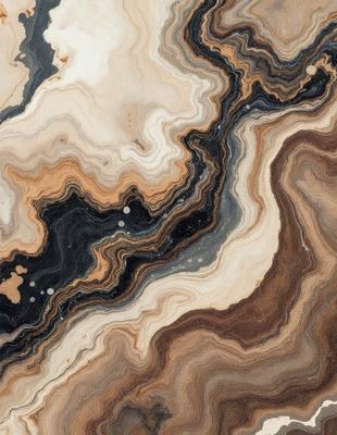 The primary subject of the image is a close-up of a rock formation, possibly a piece of marble or a stone wall. The setting is a natural environment, with the rock formation being the main focus of the image. The visual style appears to be a close-up of the rock formation, showcasing its intricate details. The colors and mood of the image are predominantly earthy tones, giving it a natural and rugged appearance.