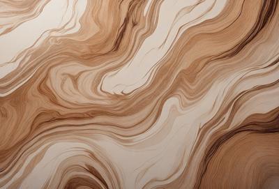 The primary subject of the image is a wooden table with a unique and intricate pattern on its surface. The table appears to be made of wood and has a natural texture. The setting is indoors, with the table being the main focus of the scene. The visual style of the image is a close-up of the wooden table, showcasing its distinctive pattern. The colors and mood of the image are warm and inviting, with the wooden table serving as a beautiful and functional piece of furniture.