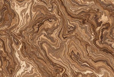 The primary subject of the image is a close-up of a wooden surface, possibly a table or a piece of wood, with a unique and intricate pattern. The setting appears to be indoors, with the wooden surface being the main focus of the image. The visual style is a close-up, which emphasizes the details of the pattern on the wooden surface. The colors and mood of the image are predominantly earthy tones, giving it a natural and organic feel.