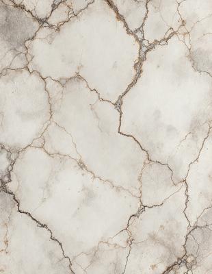 The image features a white marble wall with a cracked and chipped appearance. The wall appears to be made of stone, and the surface is textured, giving it a unique and aged look. The primary subject of the image is the marble wall, which serves as the main focus of the scene. The setting is indoors, likely in a building or a room with a stone or marble theme. The visual style of the image is a close-up of the marble wall, showcasing its intricate details and