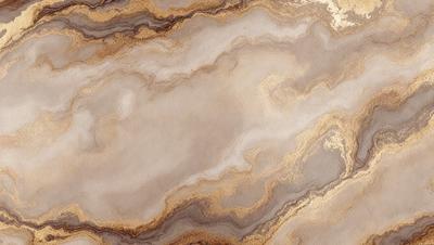 The primary subject of the image is a marble-like surface with a gold-colored pattern. The setting is a room with a marble-like wall, and the visual style appears to be a combination of a photo and a drawing. The colors and mood of the image are warm and inviting, with the gold pattern adding a touch of luxury and sophistication.